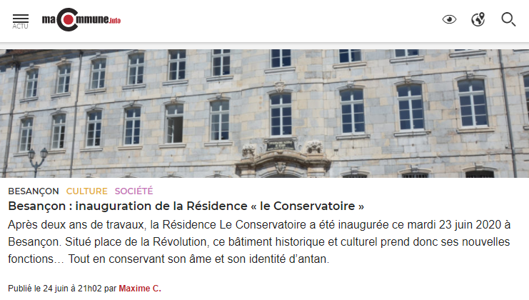 Article SMCI Le Conservatoire