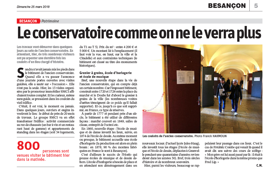 Le Conservatoire comme on ne le verra plus