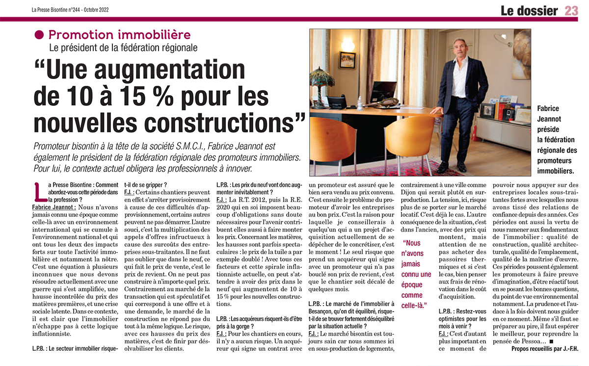 Article Presse Bisontine