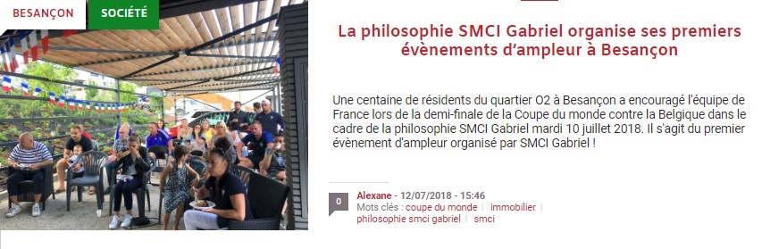 La philosophie SMCI Gabriel organise ses premiers événements d'ampleur