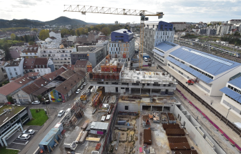 À Besançon, sur le chantier de la résidence GENIUS, les travaux se poursuivent
